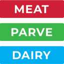 10 x Kosher Sticker Labels, 48-Pack, 16 Blue Dairy, 16 Red Meat, 16 Green Parve Stickers, Oven Proof up to 500° F, Freezable, Microwavable, Dishwasher Safe, English, Color Coded Tools