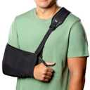 Think Ergo Arm Sling for Shoulder Injury & Rotator Cuff Support Breathable, Adjustable Arm Sling with Front Buckle, Padded Strap & Thumb Loop, Left or Right Arm, Adult Support