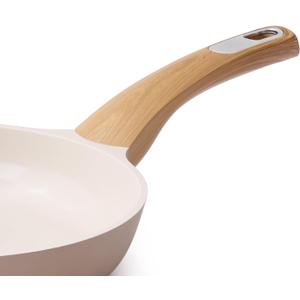 SENSARTE Frying Pan Bakelite Handle Accessories Repalcement Compatible(Taupe long handle)