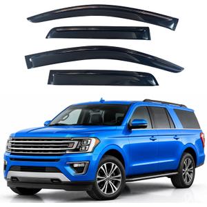 IG Window Visors Fit for 2018-2025 Ford Expedition, Out-Channel Rain Guards Vent Wind Deflectors 4PC, Car Accessories for 2018-2025 Lincoln Navigator