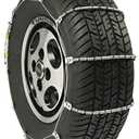 SCC SC1040 Radial Chain Cable Traction Tire Chain - Set of 2, Silver