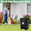 Dog Waste Container Outdoor Dog Poop Trash Can Outside Dog Poop Bin
