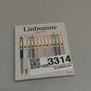 Linbsunne Ballpoint Pens Black Medium Point 1mm Pen with Super Soft Grip Ball Point Pen for Men Women Retractable Pens (Gold, 12 pcs)