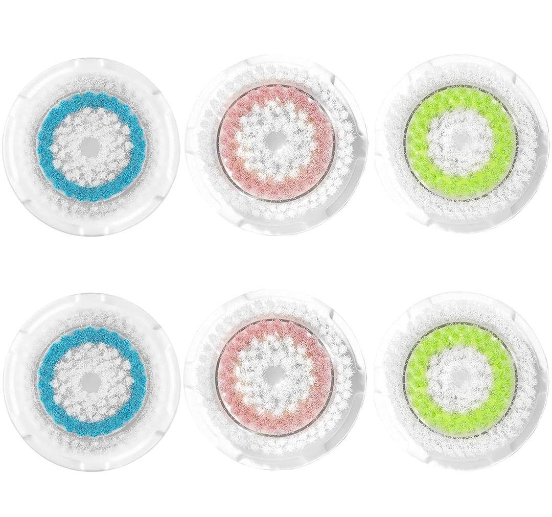 Facial Cleansing Brush Head Replacements Compatible with Clarisonic Mia 1, Mia 2, Mia Fit, Alpha Fit, Smart Profile Uplift, Deep Pore Face Brush Head Replacement Cleaning Tool (2 Pack)