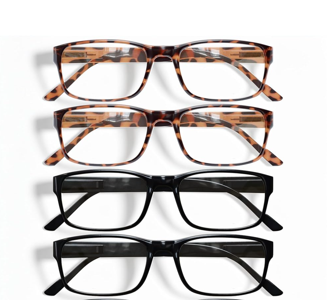 Gaoye Professional Reading Glasses for All Day - Computer Readers with Blue Light Protection - Value Pack 1.5