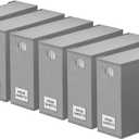 SpaceAid 6 Pack Bed Sheet Organizers and Storage, Foldable Sheet Organizer with Window for Linen Closet, Set Folder Keeper for Queen & King Size Bedding Storage (Gray)