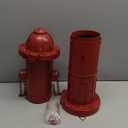 24" H Metal Fire Hydrant for Dogs to Pee On, Vintage Mid & Large Dog Fire Hydrant Pee Post for Outdoor Decor