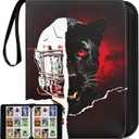 Football Card Binder with Sleeves 900 Pockets, Card Storage Organizer Display Case Compatible with Trading Card, Sport, Football, Baseball, TCG Cards