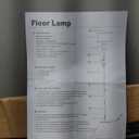 Floor Lamp Simple Design with Shade, Small Tall Lamps for Living Room Bedroom Office Dining Room Kitchen-Black