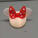 Disney Minnie Mouse Squishy Light, Color Changing, Night Light for Kids, USB Lamp, Battery Operated, Dimmable, Ideal for Bedroom, Playroom, Living Room, and More, 66945