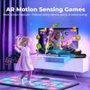 AR Motion Video Game Console for Kids: 2-in-1 Dance Mat for TV | Plug and Play Interactive 70+ Games Exercise - Indoor Fun & Birthday Gift for Ages 4+ Girls Boys