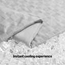 Amazon Basics Cooling Comforter, Soft Lightweight Waffle Weave Blanket for Hot Sleepers, Summer & All Season Bedding to Keep Cool for Night Sweats, 90"x90", Queen, Gray