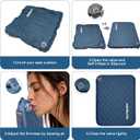 OUTSKIRT Inflatable Seat Cushion Self-Inflating Portable Stadium Airplane Travel Foam Cushion Pad for Sports Events Camping