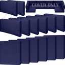 Cethytirko 14 Piece Outdoor Patio Waterproof Cushion Covers, Fits 6Seat Wicker Rattan Sectional Couch Chair Furniture Cover Replacement Set  FadeResistant Patio Cushion Covers with Zipper