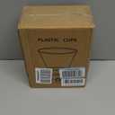 RACETOP 9 oz Clear Disposable Plastic Cups 100 Pack, Clear Plastic Cups Tumblers, Heavy-duty Party Glasses, Disposable Cups