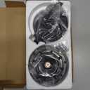 FARBIN Horns Loud Electric Car Horn Supertones 12V Horn High/Low Tone Twin Horns Kit (black)