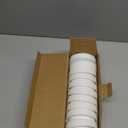 AOZITA 10 WIDE Mouth & 10 REGULAR Mouth Mason Jar Lids - 20 Pack Food Grade Plastic Mason Jar Caps for Ball, Kerr and More Canning Jars - Leakproof & Dishwasher Safe - White