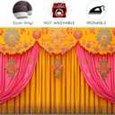 10X8ft Indian Backdrop Puja Decorations for Home Background India Traditional Diwali Backdrop Mehndi Decorations Banner for Religious Festival Wedding Party Baby Shower Party Banner Supplies