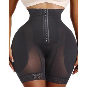 Sliot Butt and Hip Pads Shapewear Butt Pads for Bigger Butt and Hip Enhancer Shapewear for Women Padded Hip Pads for Women, Medium, Black 