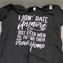 Womens I Dont Date Anymore I Just Foster Men V-Neck T-Shirt (Small)