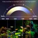 Pawfly 33W Aquarium LED Light for 30" to 36" Tanks 24/7 Extendable Fish Tank Light with Full Spectrum IP68 Waterproof with D/N Mode Single Color Effects Timer and Adjustable Brightness