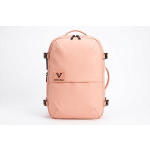 BackVac Travel Backpack 60L Expandable Air Compression System Water Resistant TSA Lock Carry-On Suitcase Luggage (Air Pump Not Included), Medium, Pink