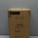 Anti-Static Espresso Grinder with Self-Cleaning Burr, 48 Precise Settings, Coffee Grinder for Home Use, Coffee Bean Grinder with Storage Box & Dosing Cup, Less Mess, More Flavor,Black