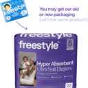 Freestyle BambooTek Diaper (Size 5) Hyper Absorbent & Non-Toxic Disposable Diaper for Sensitive Skin Ultra Soft Diapers (25+ lbs) 132 Count