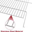 Stainless Steel Warming Rack for Expert Grill 24" harcoal Grill, Heavy Duty BBQ Replacement Parts Fits XG1910200103 EG24, Outdoor Grill Accessories for Keeping Food Warm