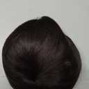Human Hair Toppers for Women Short Straight Clip in Top Hairpiece for Thinning Hair Loss Cover 7x10 20cm Dark Brown