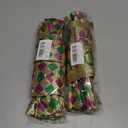 2 x Hying 2 Pieces Mardi Gras Bows for Wreath, Mardi Gras Wreath Bows Green Gold Purple Buffalo Plaid Bows Fat Tuesday Gift Bows for Front Door Mardi Gras Masquerade Cosplay Party Decor Supplies (Style 32pcs Words)