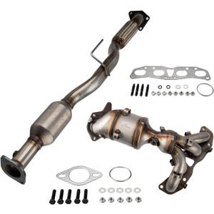 40919 40800 KAX 2PCS Front and Rear Catalytic Converter Fits for 2007 2008 2009 2010 2011 2012 2013 Nissan Altima 2.5L