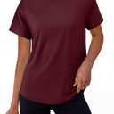 Alaroo Workout Tops for Women Short Sleeve T-Shirts Loose Fit Athletic Fitness Clothing for Gym Running Yoga Summer Tops 2026 M