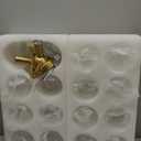 Bubble Chandelier Bubble Ceiling Light 17in Semi Flush Mount Chandelier Blown Glass Mid Century Close to Ceiling Light Fixture for Bedroom Hallway Entryway Kitchen Foryer Dining Room (Gold Swirled)