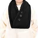 Pet Bonding Scarf (Black) - Carry Bonding Pouch - for Chinchillas, Hedgehogs, Rats, Sugar Gliders, Guinea Pigs, and Rabbits
