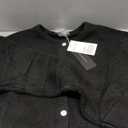 PRETTYGARDEN Long Sleeve Crewneck Button Down Women's Sweaters Spring Open Front Chunky Cardigan Sweaters for Women 2026 (Large, Black)