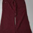 FIGS Kade Cargo Scrub Pants for Women  Classic Fit, Straight Leg, 4 Pockets, Yoga Waistband, Anti-Wrinkle (X-Large, Burgundy)