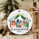 2 x Nativity Ornament 2025, Religious Ornament 2025  White Elephant Gift, The Greatest Gift of All with Matthew 1:21  Baby Jesus Holiday Dcor & Faith Keepsake