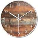 8 inch Retro Wall Clock Decorative Kitchen Wall Clock Rustic Wall Clock Silent Wall Clock for Bedroom (Farmhouse Themed 72)
