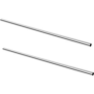 GeilSpace 3/8" OD 304 Stainless Steel Tube, 18 inch Length, Round Metal Weldable and Cuttable Pipe, Straight Metal Tubing for DIY Furniture, Industrial Decor and Construction (3/8"OD-18"-2PCS)