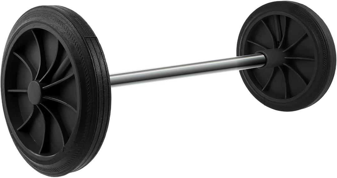 Garbage can Wheels Replacement Small Rubber Wheels with 19.49In Hollow Shaft for Easy Trash can Mobility Quiet Operation for Home Office (EXP 02/03/27)