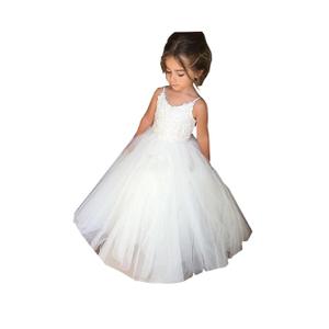 PLwedding Flower Girls Lace Tulle Ball Gowns First Communion Dresses, Size:2-3Year