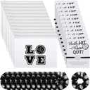 Juexica 36 Pcs Volleyball Team Gifts Volleyball Party Favors Include 12 Bracelets, 12 Scrunchies, 12 Bags for Women Players, Sports Lovers, Sport Themed Supplies Bulk(Black and White)