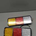 75 LED Trailer Lights, Turn Signal Running Brake Reverse LED Trailer Lights, Waterproof IP68 Taillight for Boat Utility Kit Truck RV Camper UTV UTE Vans (Pack of 2)