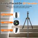 XXZU 71" Camera Tripod, Tripod for Camera Phone with 360Ball Head and Smartphone Holder, Aluminum DSLR Tripod Stand, Travel for Phone/DSLR/SLR/Projector/Video Recording, Max Load 8kg/17.64lb