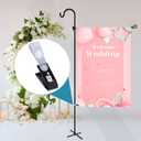 20PCS Plastic Garden Flag Clips, Lawn Yard Flag Pole Clips Anti-Wind for Small Flag Poles Stand -Black