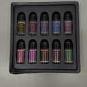 Car Air Freshener,Smart Car Air Freshener, Suitable For Car Diffusers And Home Use,Automatic On/Off,10 Scents,Car Diffusers Have 3 Adjustable Modes,Car Essential Oil Diffusers Have 10 Refill Bottles (Black)