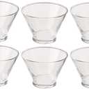 Toyo Sasaki Glass B-09106HS Bowl, Clear, 6.1 fl oz (185 ml), Dessert Balls, Made in Japan, Dishwasher Safe, Set of 6
