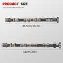 Engine Exhaust & Intake Camshaft Kit for Equinox Captiva Sport Impala Malibu Orlando Verano Regal LaCrosse Terrain 2011-2017 2.4L 12634207 12604896 2PCS