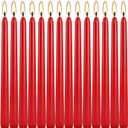 14 Pack Tall Red Taper Candles 10 Inch Unscented Dripless Candlesticks for Christmas,Valentine's Day,Dinner,Party,Brithday,Wedding and Home Decoration - 8 Hour Burn Time.